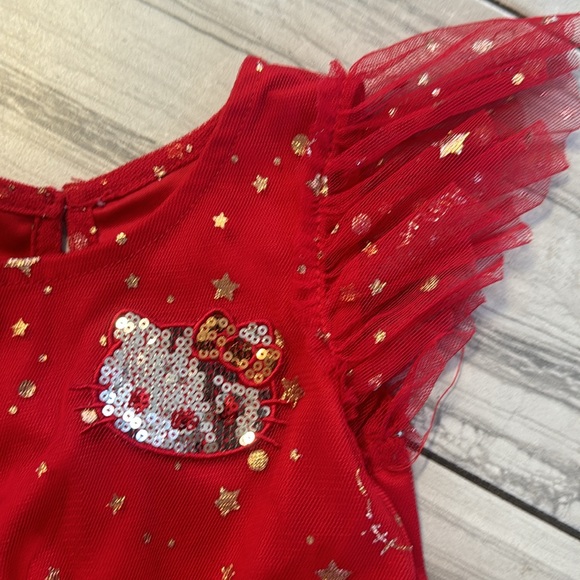 Hello Kitty Red Tulle Dress 2T - Picture 2 of 4